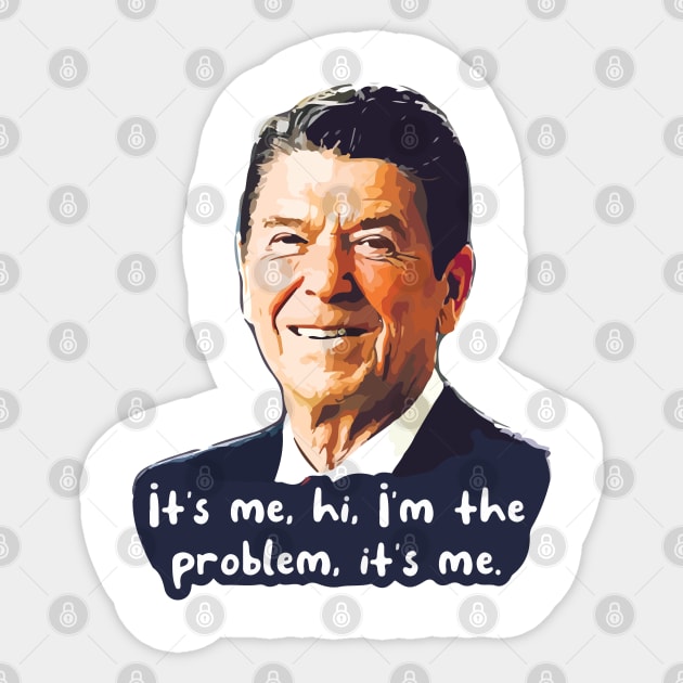 Reagan Anti-hero Sticker by Capricorn Jones